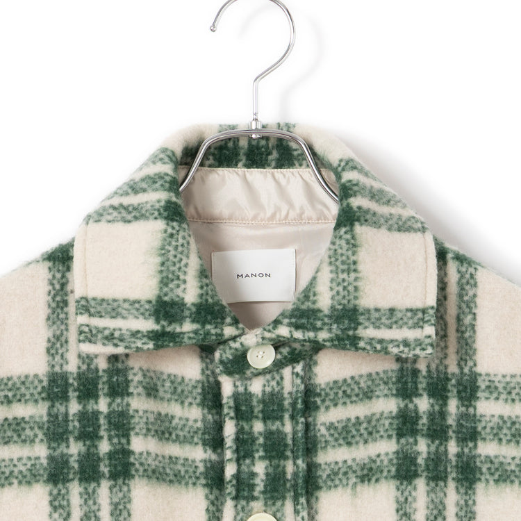 MANON | マノン　SHAGGY CHECK BIG JKT