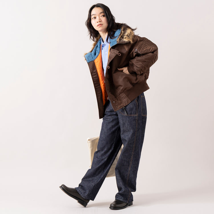 モデル身長165cm,MANONのBASIC SHT|caquのranch pants ver.2|MASTER&Co.のレイルマン2wayバッグ|DiuのViola,https://market.e-begin.jp/products/mks_mnn1172s_lala|https://market.e-begin.jp/products/tan_caq1410s_lala|https://market.e-begin.jp/products/mhg_msc0372n_lala|https://market.e-begin.jp/products/cil_diu1296s_lala