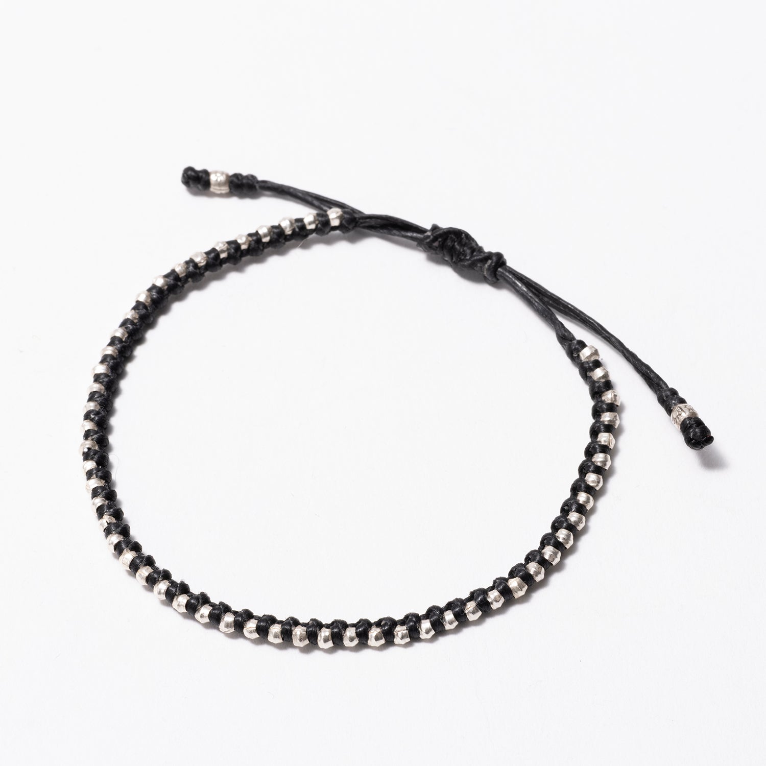 mallet | マレット カレンシルバーワックスコードブレスレット
