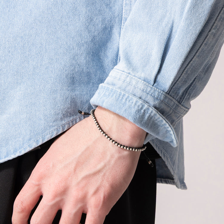 mallet | マレット　カレンシルバーワックスコードブレスレット