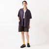 モデル身長165cm,TUTIE.のタカシマチヂミノースリーブプルオーバー|ROKXのTIDE ON SHORT|Organic handloomのGURKHA PLATFORM,https://market.e-begin.jp/products/equ_tte0275u_lala|https://market.e-begin.jp/products/sct_rok0427u_lala|https://market.e-begin.jp/products/sed_ogh0417u_lala