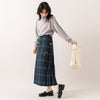 モデル身長165cm,Glen Fyneのチェックプリーツラップスカート|MASTER&Co.のレイルマン2wayバッグ,https://market.e-begin.jp/products/imx_glf0082r_lala|https://market.e-begin.jp/products/mhg_msc0372n_lala