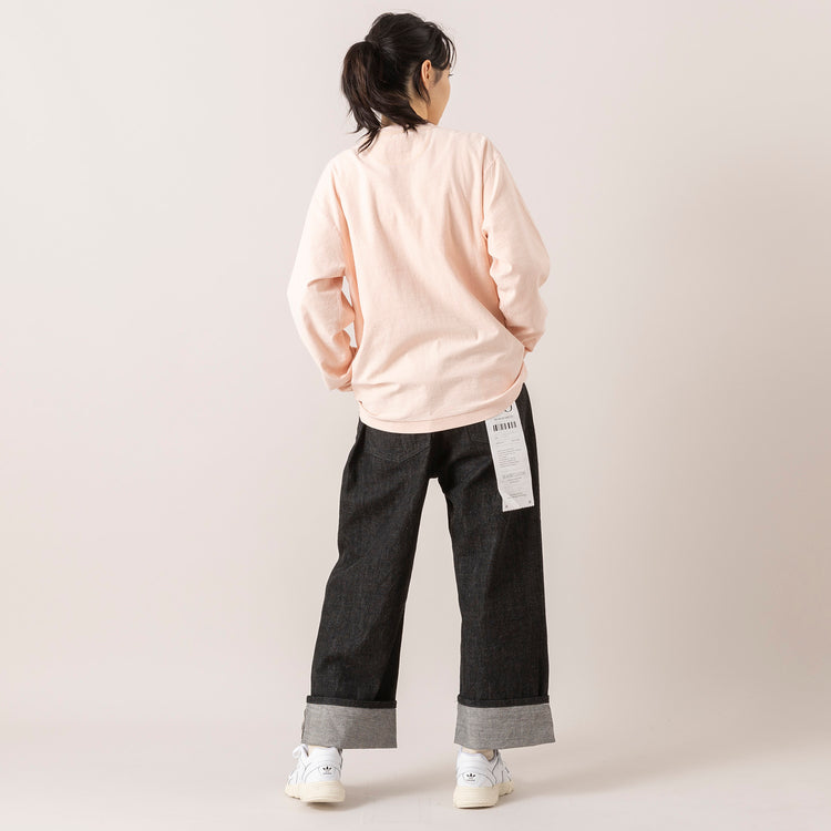 モデル身長165cm,80/40 BY SKEVEの40inch SELVEDGE DENIM（BLACK）,https://market.e-begin.jp/products/sta_ske0982s_lala