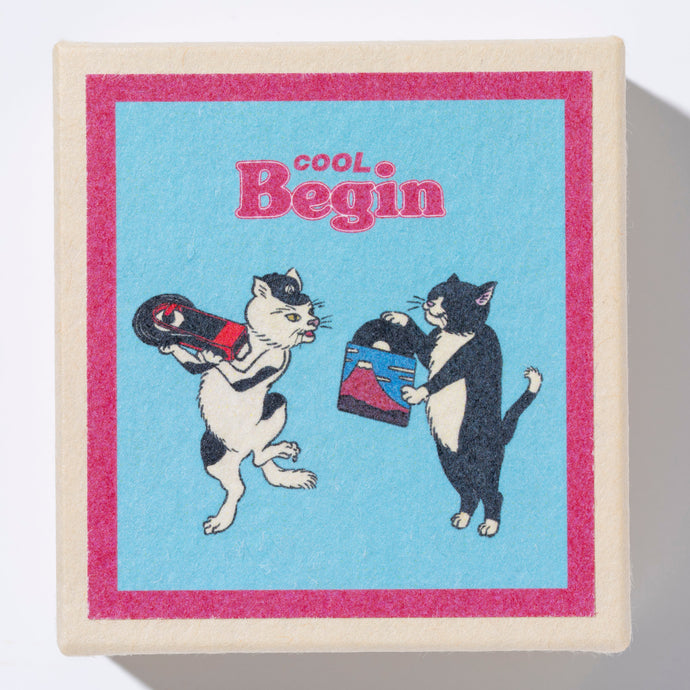 京都徳力版画館 | キョウトトクリキハンガカン　メモ帳入り「おはこ」（COOL Begin Special Ver.） Diggin' Cats