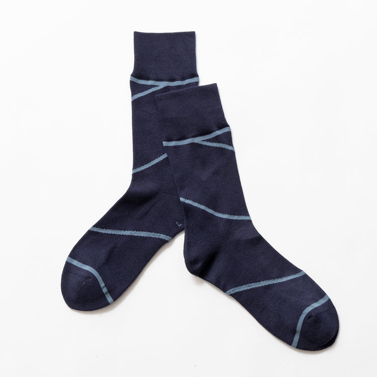 ネイビー×サックス