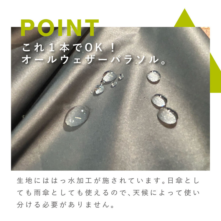 -0& | ゼロアンド　55cm軽量晴雨兼用自動開閉傘