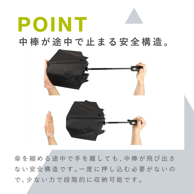 -0& | ゼロアンド　55cm軽量晴雨兼用自動開閉傘