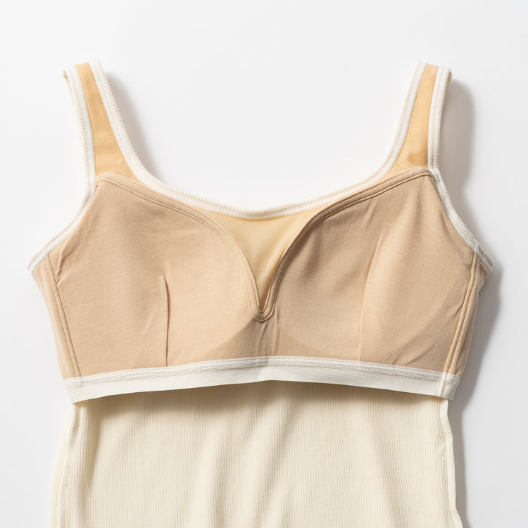 one nova | ワンノバ　Ribbed 3D Bra Tank (FEMALE)