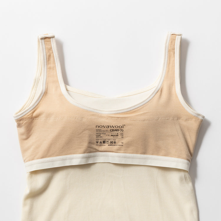 one nova | ワンノバ　Ribbed 3D Bra Tank (FEMALE)
