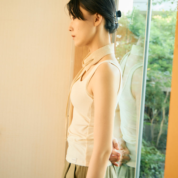 one nova | ワンノバ　Ribbed 3D Bra Tank (FEMALE)