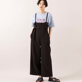 FIL DE FER | フィルデフェール　ポリグリッド サロペットパンツ
