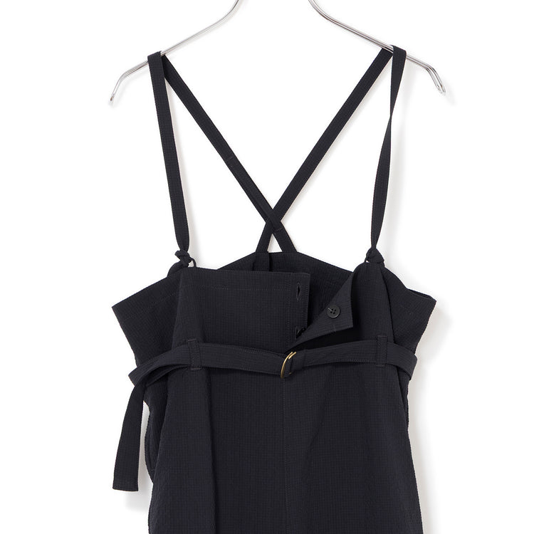 FIL DE FER | フィルデフェール　ポリグリッド サロペットパンツ