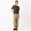 モデル身長165cm,RNA-NのコットンフライスT|FIL DE FERのシャンブレーツイル ワイドターンアップパンツ|Organic handloomのHOHEN|Taaiiのベネチアンチェーンスリムネックレス,https://market.e-begin.jp/products/tky_rnn0423u_lala|https://market.e-begin.jp/products/sed_ogh0415u_lala|https://market.e-begin.jp/products/tii_tii1120n_lala