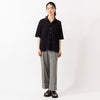 モデル身長165cm,YonetomiのCOTTON SUKASHI KNIT S/T|TUTIE.のタカシマチヂミノースリーブプルオーバー|FIL DE FERのシャンブレーツイル ワイドターンアップパンツ|Organic handloomのSIENA|Taaiiのベネチアンチェーンスリムネックレス,https://market.e-begin.jp/products/yts_ynt0431u_lala|https://market.e-begin.jp/products/equ_tte0275u_lala|https://market.e-begin.jp/products/sed_ogh0418u_lala|https://market.e-begin.jp/products/tii_tii1120n_lala