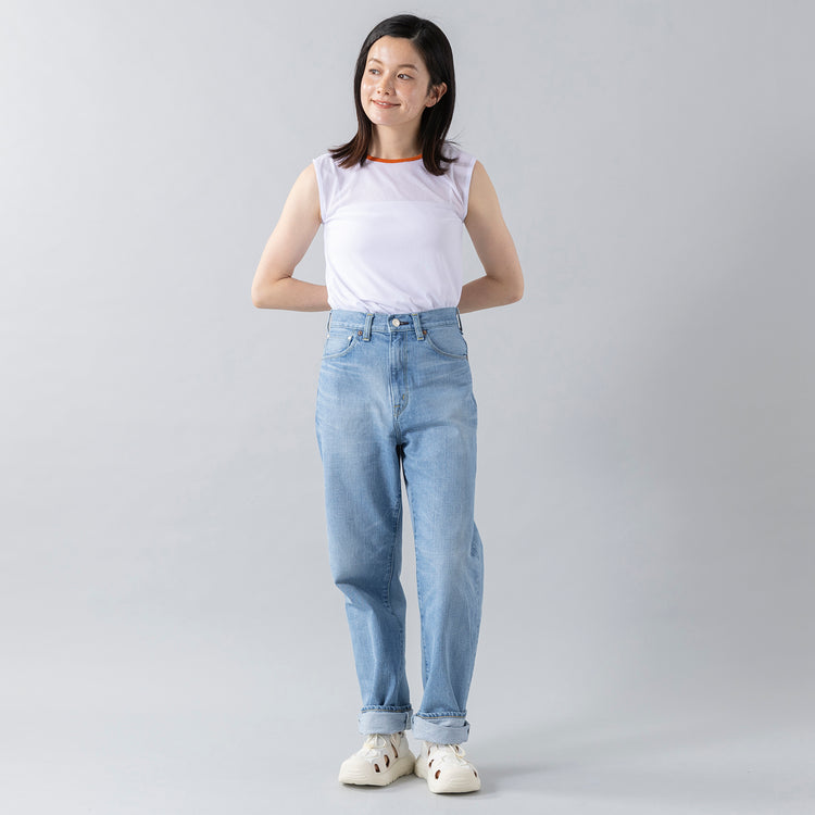 身長160cm,caquのモダンクラシック|UNIVERSAL OVERALLのUO32 SANDAL,https://market.e-begin.jp/products/tan_caq0085h_lala|https://market.e-begin.jp/products/sed_uni0715q_lala