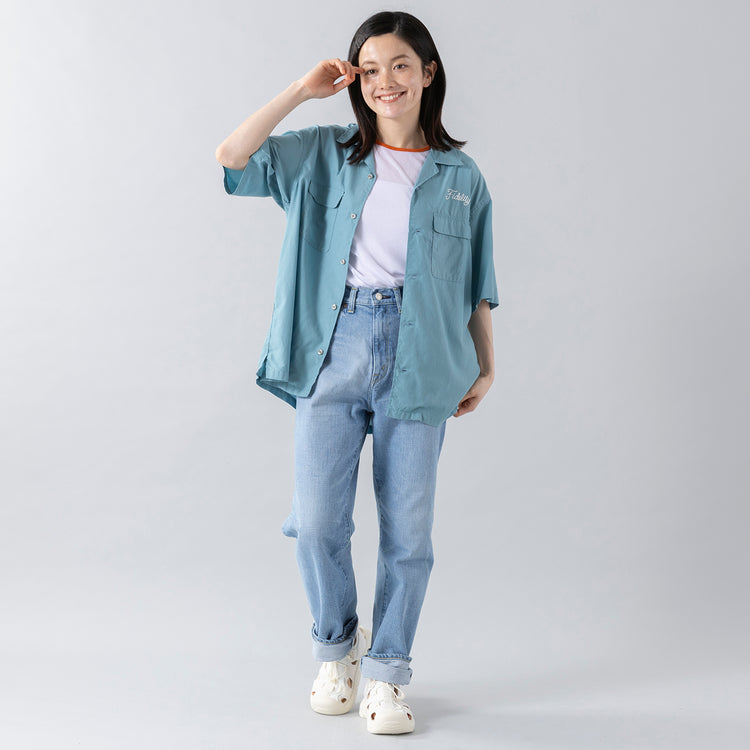 身長160cm,FIDELITYのLOGO EMB TENCEL O/P SHIRT|caquのモダンクラシック|UNIVERSAL OVERALLのUO32 SANDAL,https://market.e-begin.jp/products/smn_fdl0349s_lala|https://market.e-begin.jp/products/tan_caq0085h_lala|https://market.e-begin.jp/products/sed_uni0715q_lala