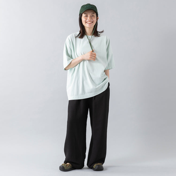 身長160cm,caquのリネンレーヨンイージーパンツ|UNIVERSAL OVERALLのUO31 SANDAL|JOli JOliのレイニーサニーデイ撥水キャップ,https://market.e-begin.jp/products/tan_caq0394s_lala|https://market.e-begin.jp/products/sed_uni0714q_lala|https://market.e-begin.jp/products/hem_jol0395s_lala