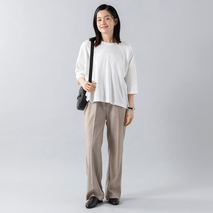 身長160cm,HeavenlyのCotton CS 6/S Wide Pullover|Creedのガーメント サークルショルダー|facciamoのMeringa（メリンガ）|MATOWのTsuki 朧月 -おぼろづき- / スクエア シルバー レザー,https://market.e-begin.jp/products/dlt_hvr0459s_lala|https://market.e-begin.jp/products/ino_cre0401s_lala|https://market.e-begin.jp/products/are_fac0636k_lala|https://market.e-begin.jp/products/bey_mtw0356s_lala