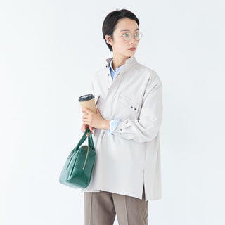 FIL DE FER | フィルデフェール　LaLa Begin別注 ポリエステルカルゼ ロングシャツ