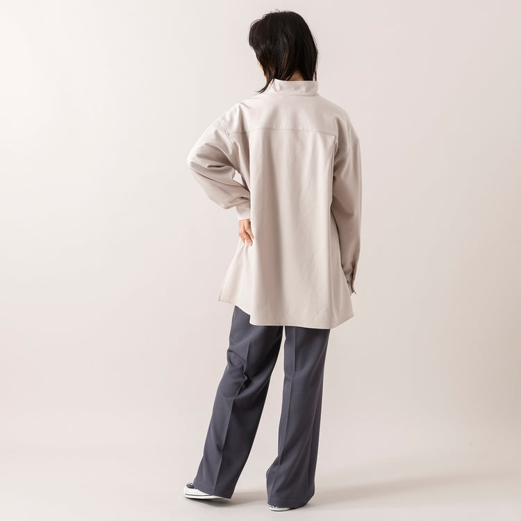 モデル身長165cm,FIL DE FERのポリエステルカルゼセンタープレスパンツ,https://market.e-begin.jp/products/rdx_fdf1058s_lala