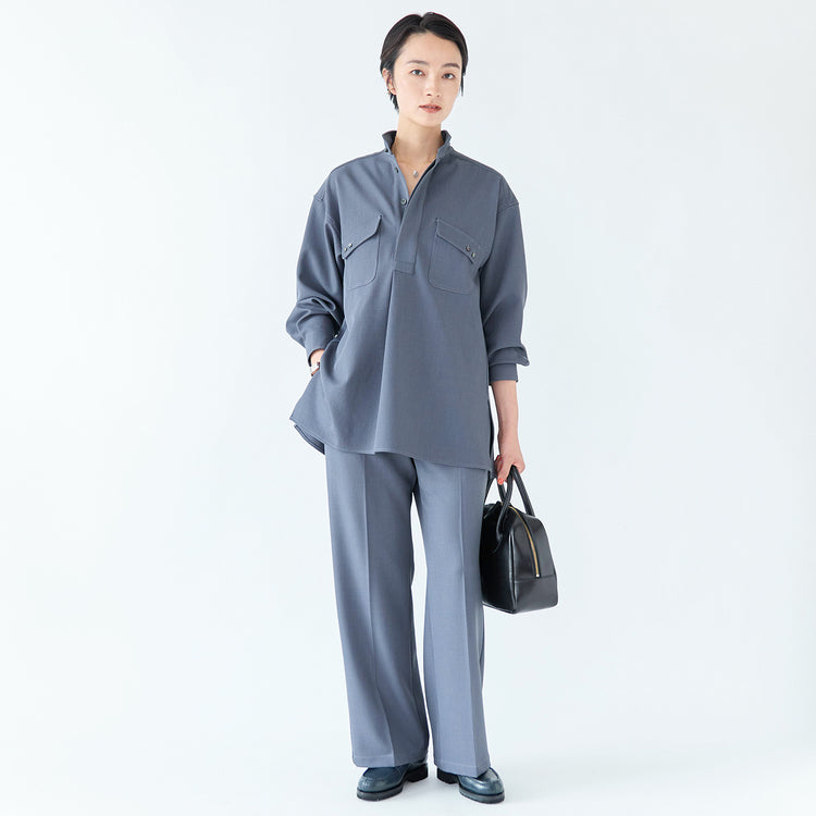 モデル身長170cm,FIL DE FERのポリエステルカルゼロングシャツ|FIL DE FERのポリエステルカルゼセンタープレスパンツ|taneのケシパールワンポイントネックレス|MATOWの時計|Jalan Sriwijayaのネイビービットローファー VIBRAMソール|TIDEWAYのワントーンモスボストンM,https://market.e-begin.jp/products/rdx_fdf1057s_lala|https://market.e-begin.jp/products/rdx_fdf1058s_lala|https://market.e-begin.jp/products/lop_tne0988p_lala|https://market.e-begin.jp/products/bey_mtw0357s_lala|https://market.e-begin.jp/products/gmt_srw1032p_lala|https://market.e-begin.jp/products/snk_tid0874p_lala