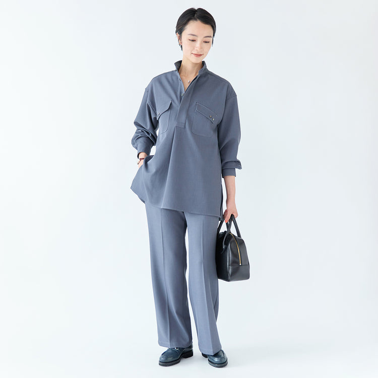 モデル身長170cm,FIL DE FERのポリエステルカルゼロングシャツ|FIL DE FERのポリエステルカルゼセンタープレスパンツ|taneのケシパールワンポイントネックレス|MATOWの時計|Jalan Sriwijayaのネイビービットローファー VIBRAMソール|TIDEWAYのワントーンモスボストンM,https://market.e-begin.jp/products/rdx_fdf1057s_lala|https://market.e-begin.jp/products/rdx_fdf1058s_lala|https://market.e-begin.jp/products/lop_tne0988p_lala|https://market.e-begin.jp/products/bey_mtw0357s_lala|https://market.e-begin.jp/products/gmt_srw1032p_lala|https://market.e-begin.jp/products/snk_tid0874p_lala