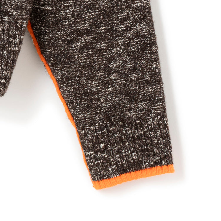 FIL DE FER | フィルデフェール　捻り杢スラブ 配色ラインボレロ