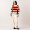 モデル身長163cm,FIL DE FERの両畦マルチボーダー ボートネックP/O|WHITE MAILSのCOTTON PAPER HIGH STRETCH TURTLENECK PULLOVER|RNA-Nのコックさんの5ポケットパンツ,https://market.e-begin.jp/products/rdx_fdf1179s_lala|https://market.e-begin.jp/products/hrt_wns0730n_lala|https://market.e-begin.jp/products/tky_rnn1181s_lala