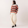 モデル身長163cm,FIL DE FERの両畦マルチボーダー ボートネックP/O|WHITE MAILSのCOTTON PAPER HIGH STRETCH TURTLENECK PULLOVER|RNA-Nのコックさんの5ポケットパンツ,https://market.e-begin.jp/products/rdx_fdf1179s_lala|https://market.e-begin.jp/products/hrt_wns0730n_lala|https://market.e-begin.jp/products/tky_rnn1181s_lala