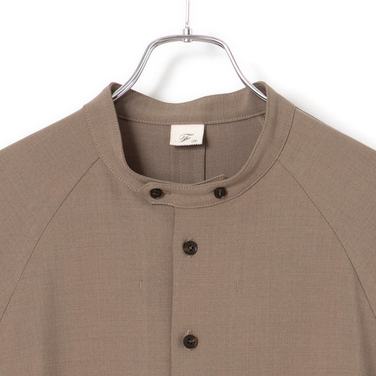 FIL DE FER | フィルデフェール　TOP調ポリエステルトロ スタンドワンピース