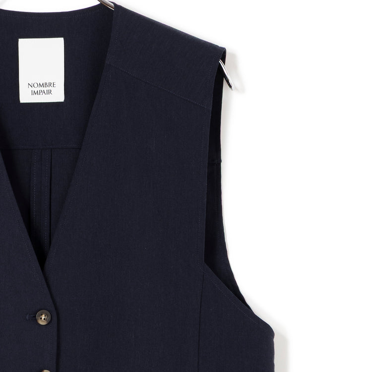 NOMBRE IMPAIR | ノンブル アンペール　リヨセルポリ麻 ロングベスト