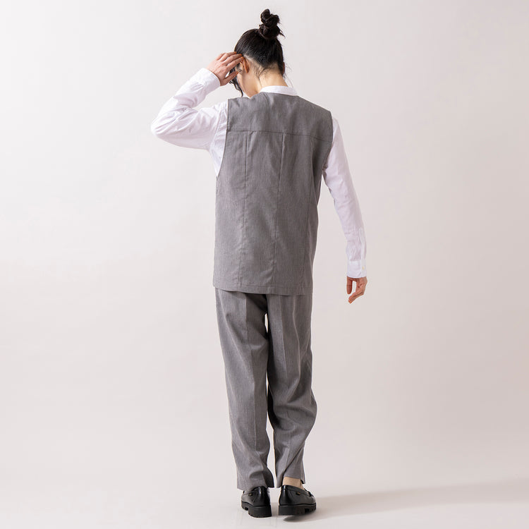 モデル身長165cm,MANUAL ALPHABETのBROAD BAND COLOR SHIRT|NOMBRE IMPAIRのリヨセルポリ麻 センタープレスパンツ|Jalan Sriwijayaのネイビービットローファー VIBRAMソール,https://market.e-begin.jp/products/mks_man0870j_lala|https://market.e-begin.jp/products/rdx_nmi0104u_lala|https://market.e-begin.jp/products/gmt_srw1032p_lala