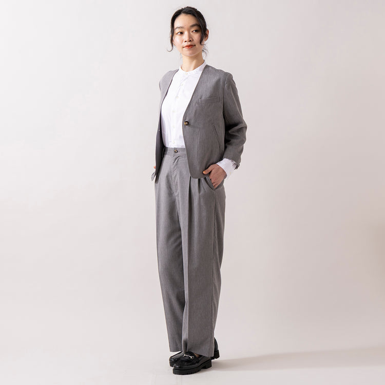 モデル身長165cm,MANUAL ALPHABETのBROAD BAND COLOR SHIRT|NOMBRE IMPAIRのリヨセルポリ麻 センタープレスパンツ|Jalan Sriwijayaのネイビービットローファー VIBRAMソール,https://market.e-begin.jp/products/mks_man0870j_lala|https://market.e-begin.jp/products/rdx_nmi0104u_lala|https://market.e-begin.jp/products/gmt_srw1032p_lala