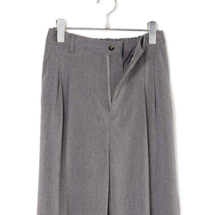 NOMBRE IMPAIR | ノンブル アンペール　リヨセルポリ麻 センタープレスパンツ