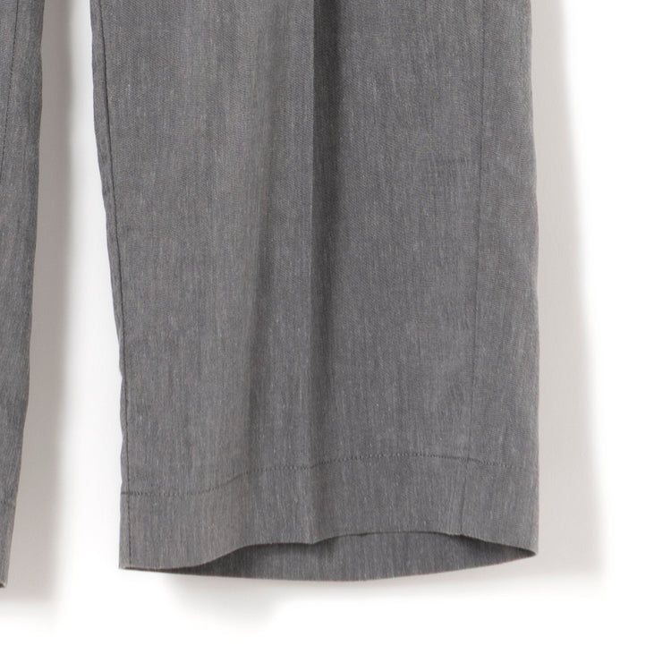 NOMBRE IMPAIR | ノンブル アンペール　リヨセルポリ麻 センタープレスパンツ