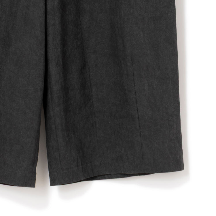 NOMBRE IMPAIR | ノンブル アンペール　ムラプリントコットン ビット付きバレルパンツ