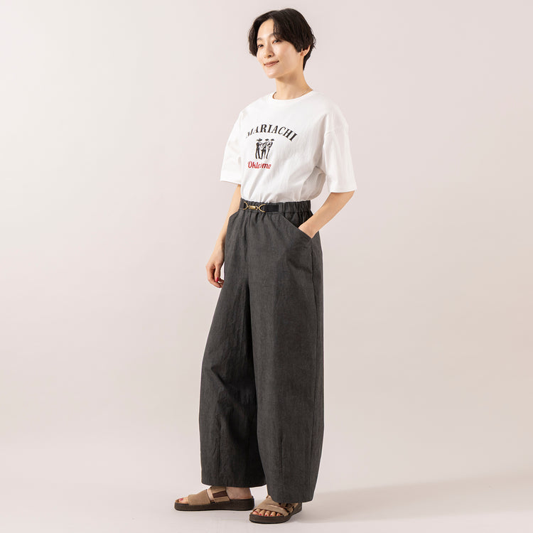 モデル身長 163cm,NOMBRE IMPAIRのマリアッチプリント クルーネックTEE|BlundstoneのAEROCORK SANDAL,https://market.e-begin.jp/products/rdx_nmi0309u_lala|https://market.e-begin.jp/products/rdx_nmi0308u_lala|https://market.e-begin.jp/products/sed_bld0289u_lala
