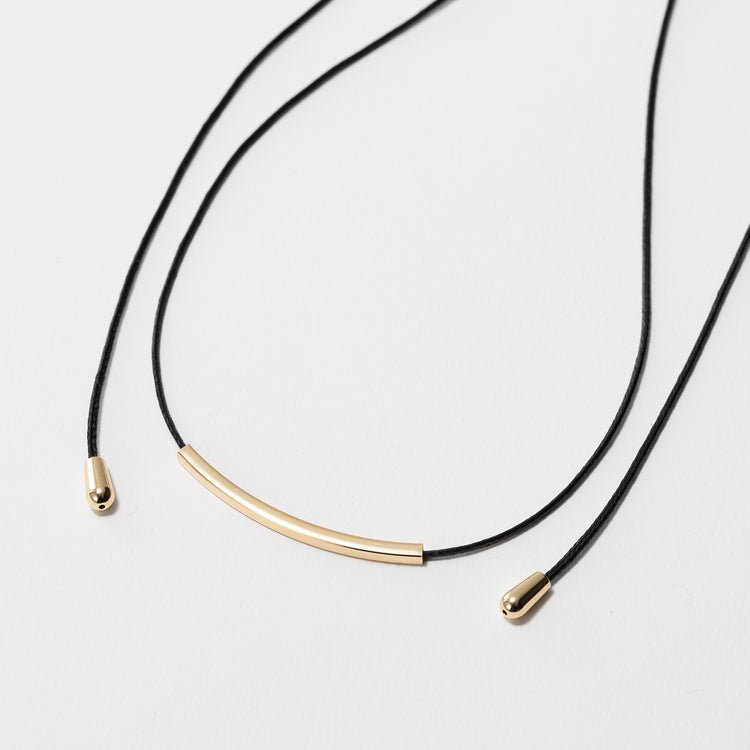 rapiécage | ラピエサージュ　アジャストダブルパイプコードネックレス