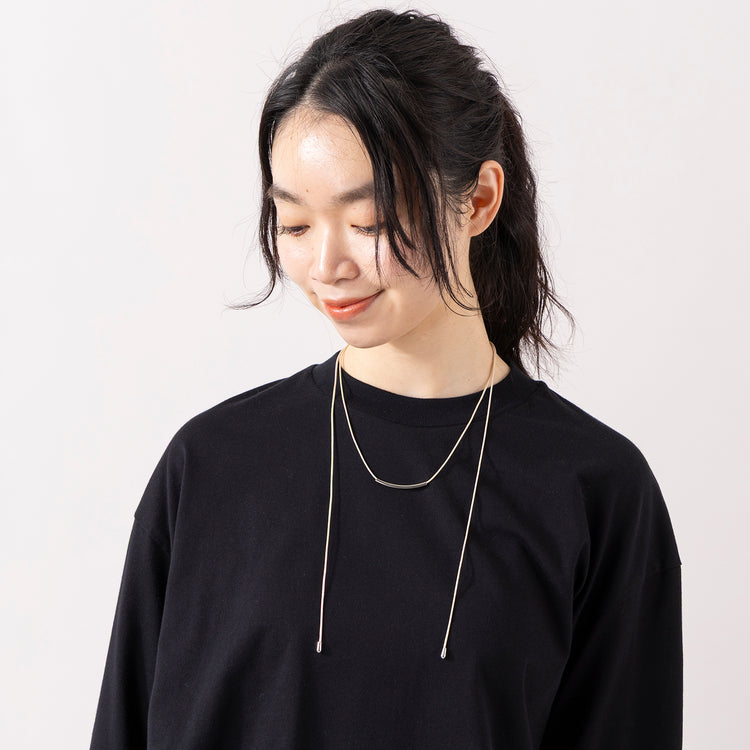 rapiécage | ラピエサージュ　アジャストダブルパイプコードネックレス