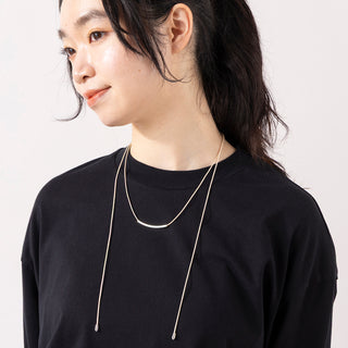 rapiécage | ラピエサージュ　アジャストダブルパイプコードネックレス