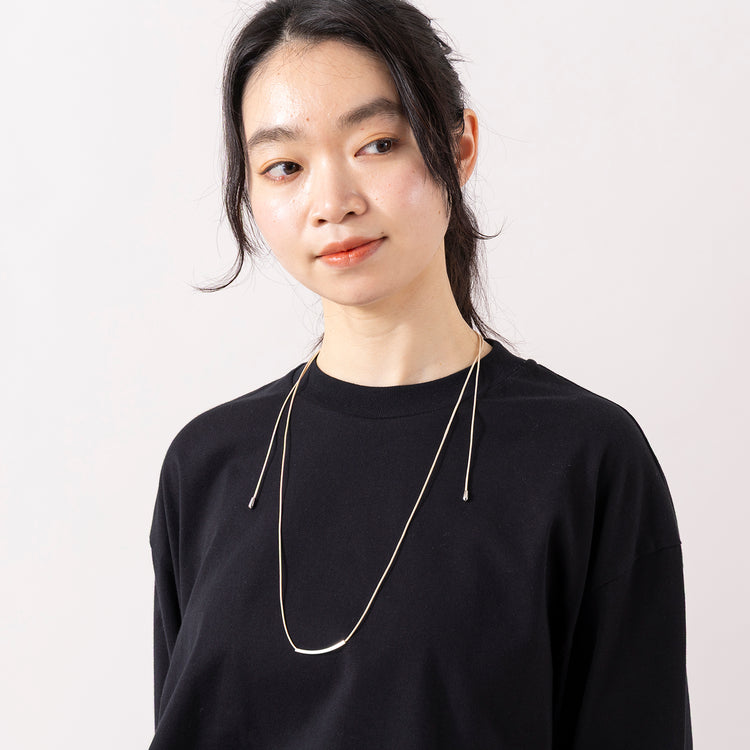 rapiécage | ラピエサージュ　アジャストダブルパイプコードネックレス
