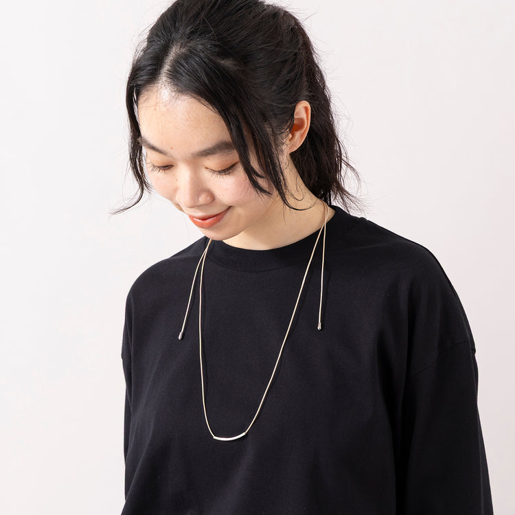 rapiécage | ラピエサージュ　アジャストダブルパイプコードネックレス