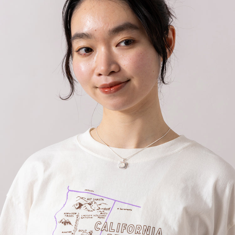 rapiécage | ラピエサージュ　シェルカボションスクエアネックレス