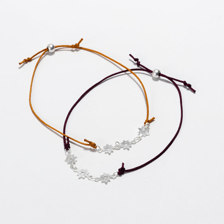 rapiécage | ラピエサージュ　フラワープレートコードブレス