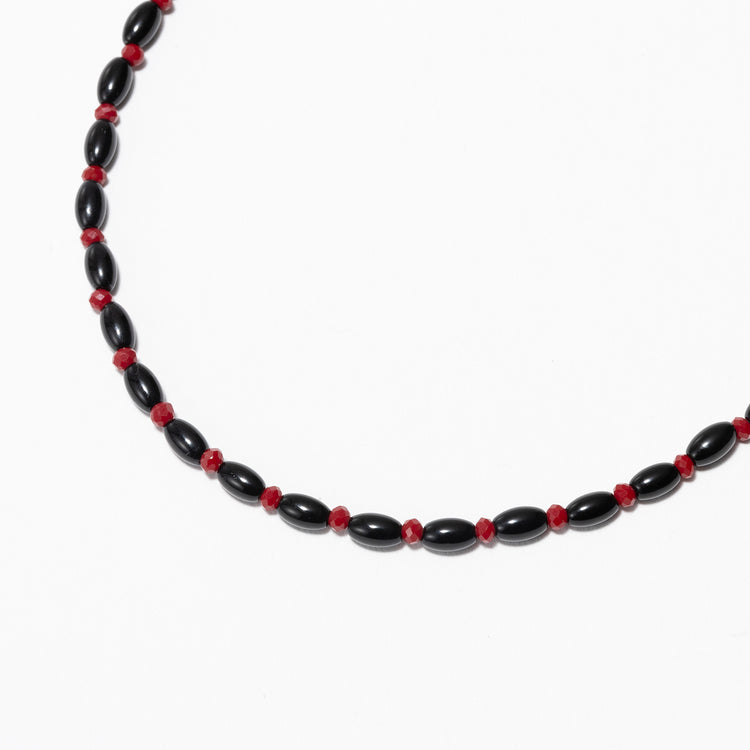 rapiécage | ラピエサージュ　ビーズ＆コードスライドネックレス