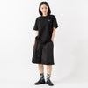 モデル身長163cm(着用サイズM),SPACE SOUVENIRのLIFE Tee|UNIVERSAL OVERALLのグルカショーツ|GLENFIELDのシャークソールビジネスサンダル,https://market.e-begin.jp/products/rid_ssv0472u_lala|https://market.e-begin.jp/products/dre_uni0421q_lala|https://market.e-begin.jp/products/jal_gfd0392q_lala