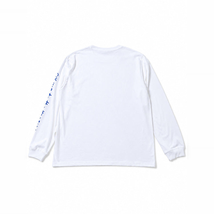 地球くん「友達は月」Long Tee WHITE