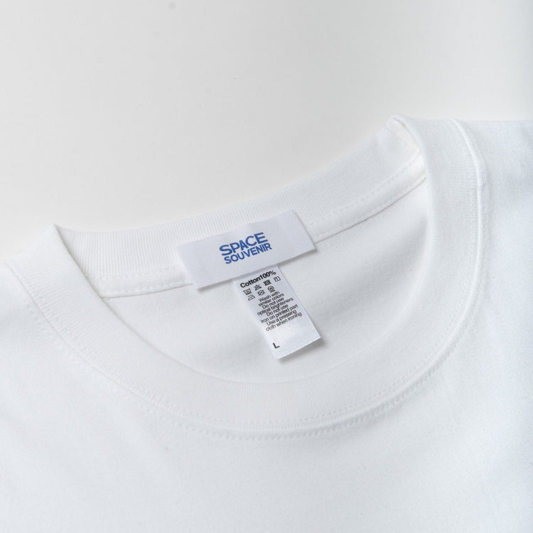 地球くん「友達は月」Long Tee WHITE