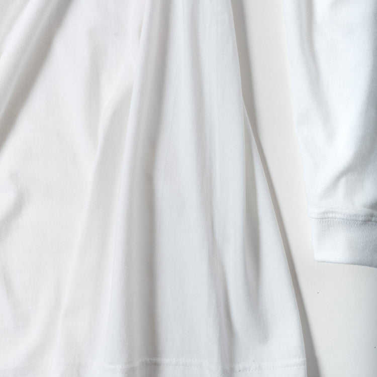 地球くん「友達は月」Long Tee WHITE