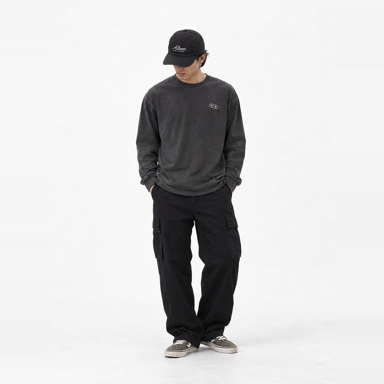 LIFE Long Tee VINTAGE BLACK